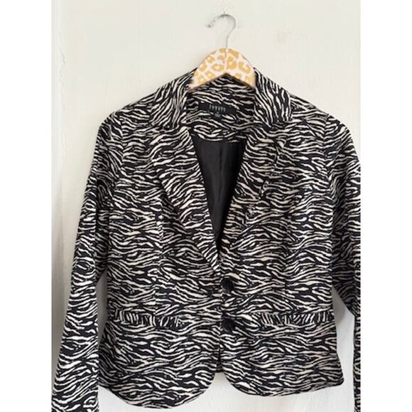 Sandro Studio Women's Animal Print Jacket | Size Small - Picture 2 of 5